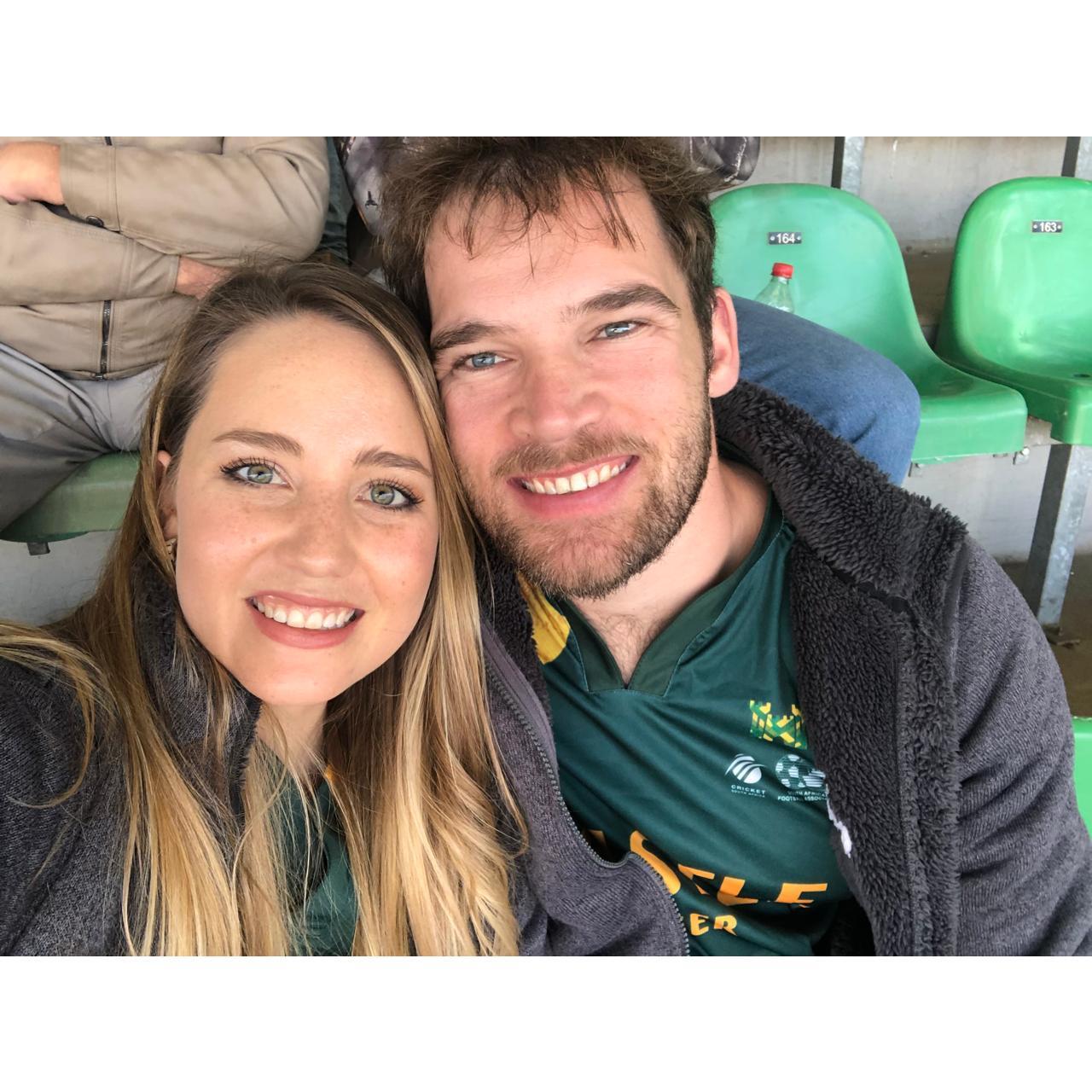 Live sport. Go Bokke!