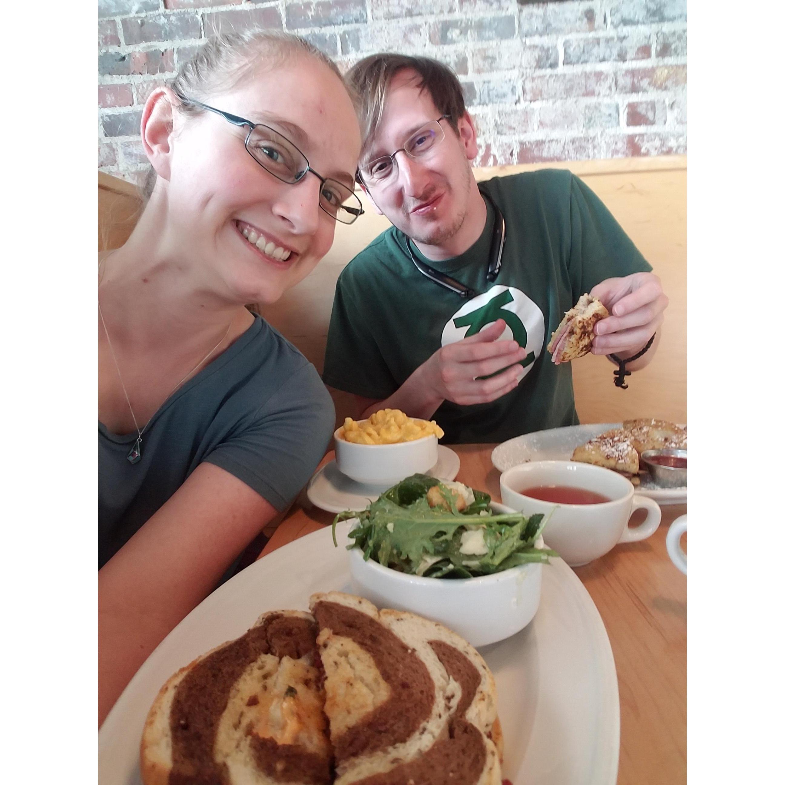 We have different preferences (or tolerances, I should say) for food variety.
But we both enjoy good food - especially when we get to eat at the same table. ^_^