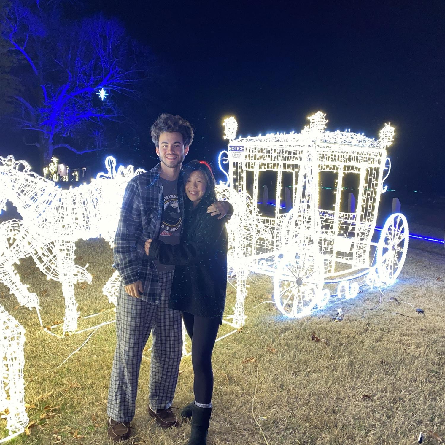 Christmas lights at Shelby Farms in Memphis TN