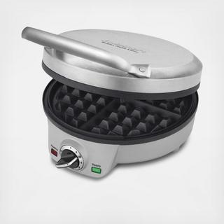 4-Slice Round Belgian Waffle Maker