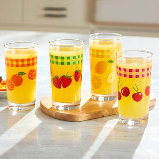 Vintage Assorted Juice Glasses, Set of 4