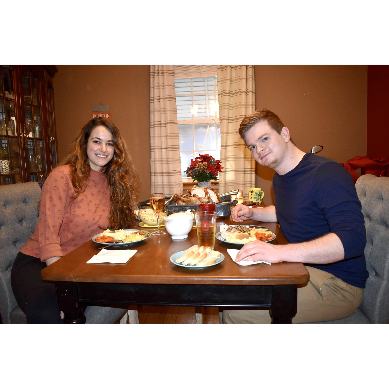 Thanksgiving together in their West Virginia home