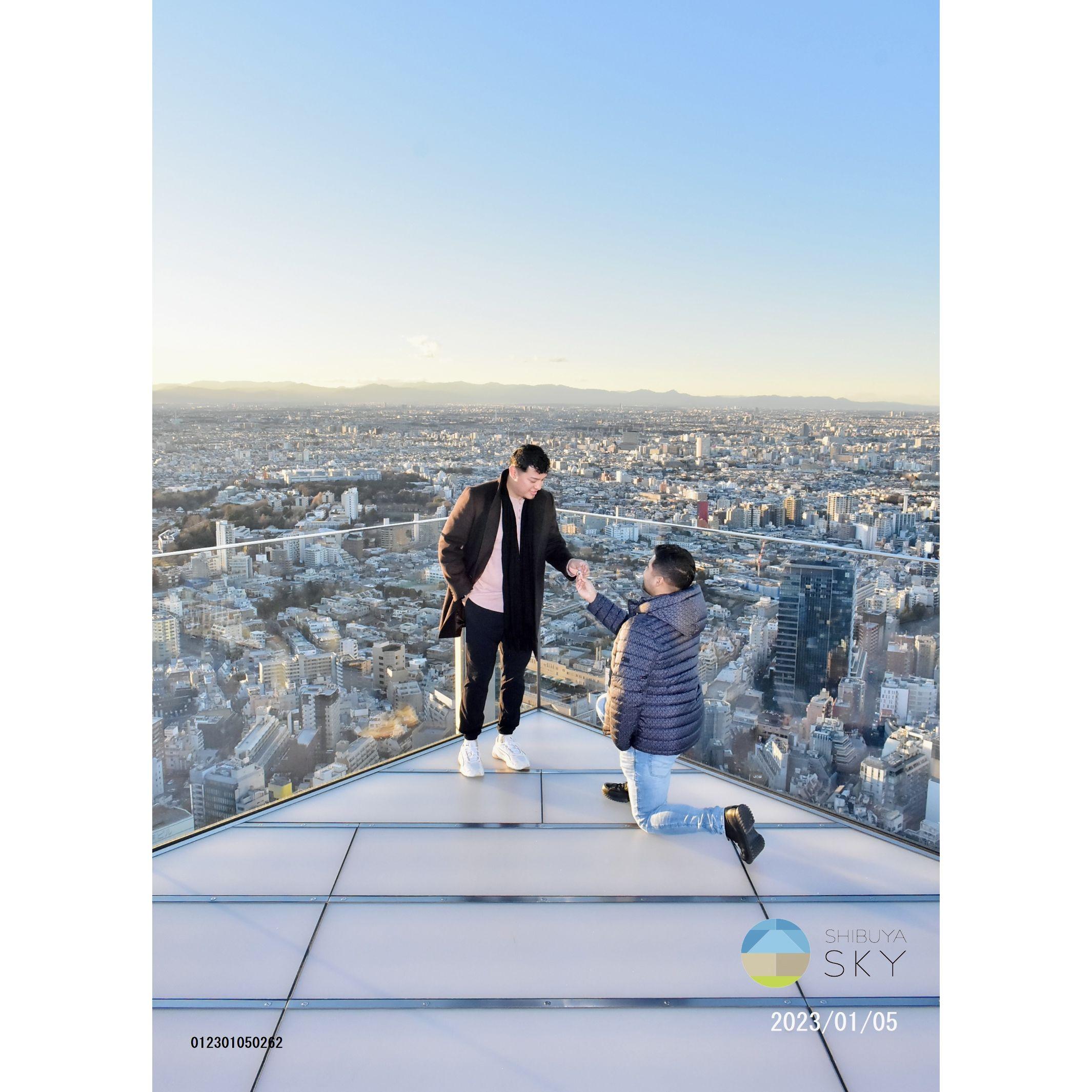 Engaged January 5th 2023 in Tokyo Japan!