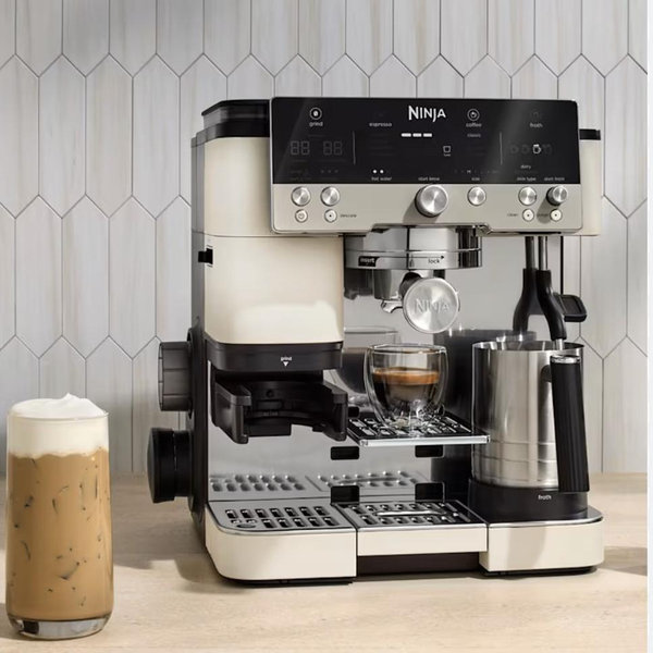 Ninja Luxe™ Café Premier Espresso Machine in Oatmilk- White