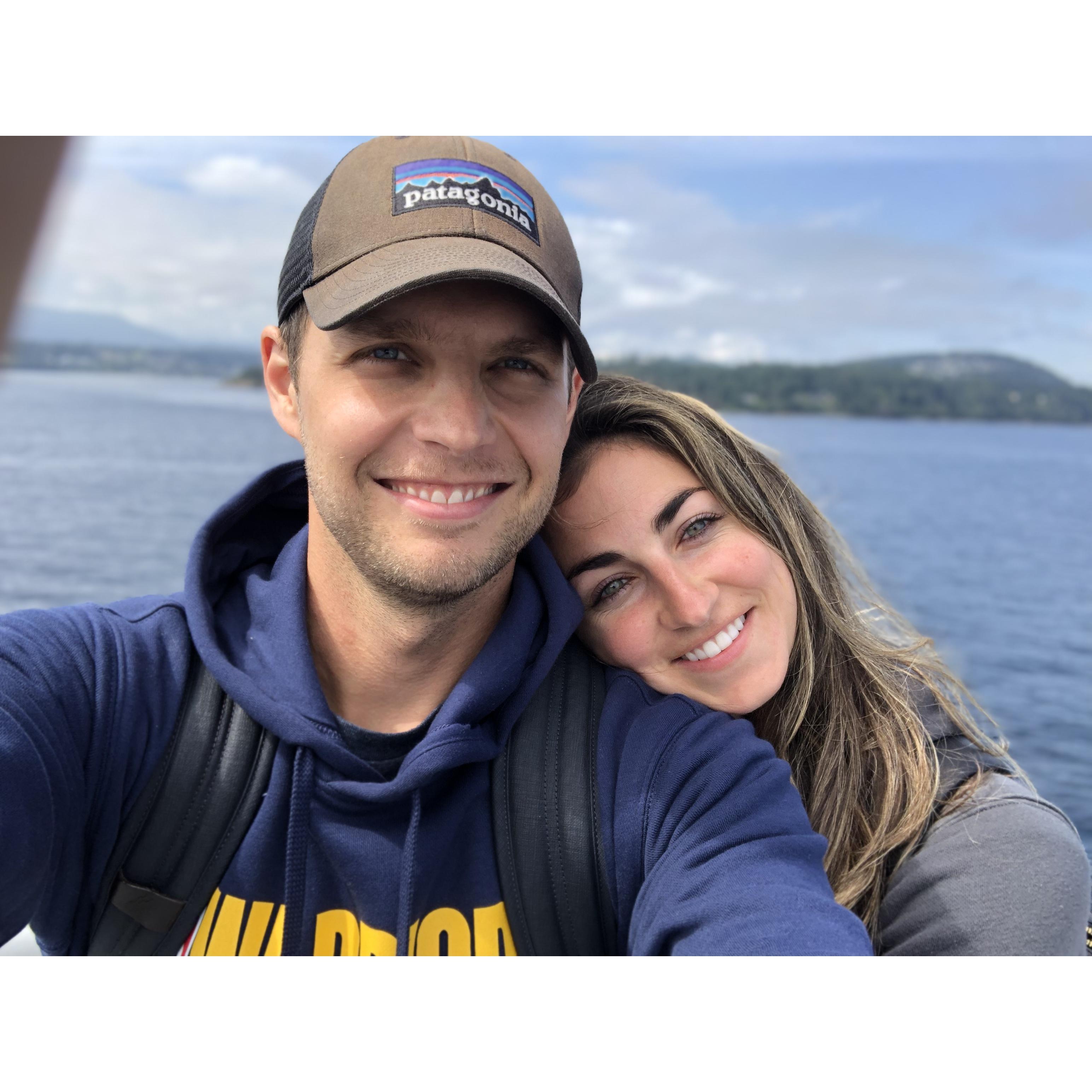August 2019. Ferry to San Juan Island, WA.