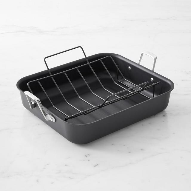 Calphalon Premier Hard-Anodized Nonstick Roaster with Rack, 16"
