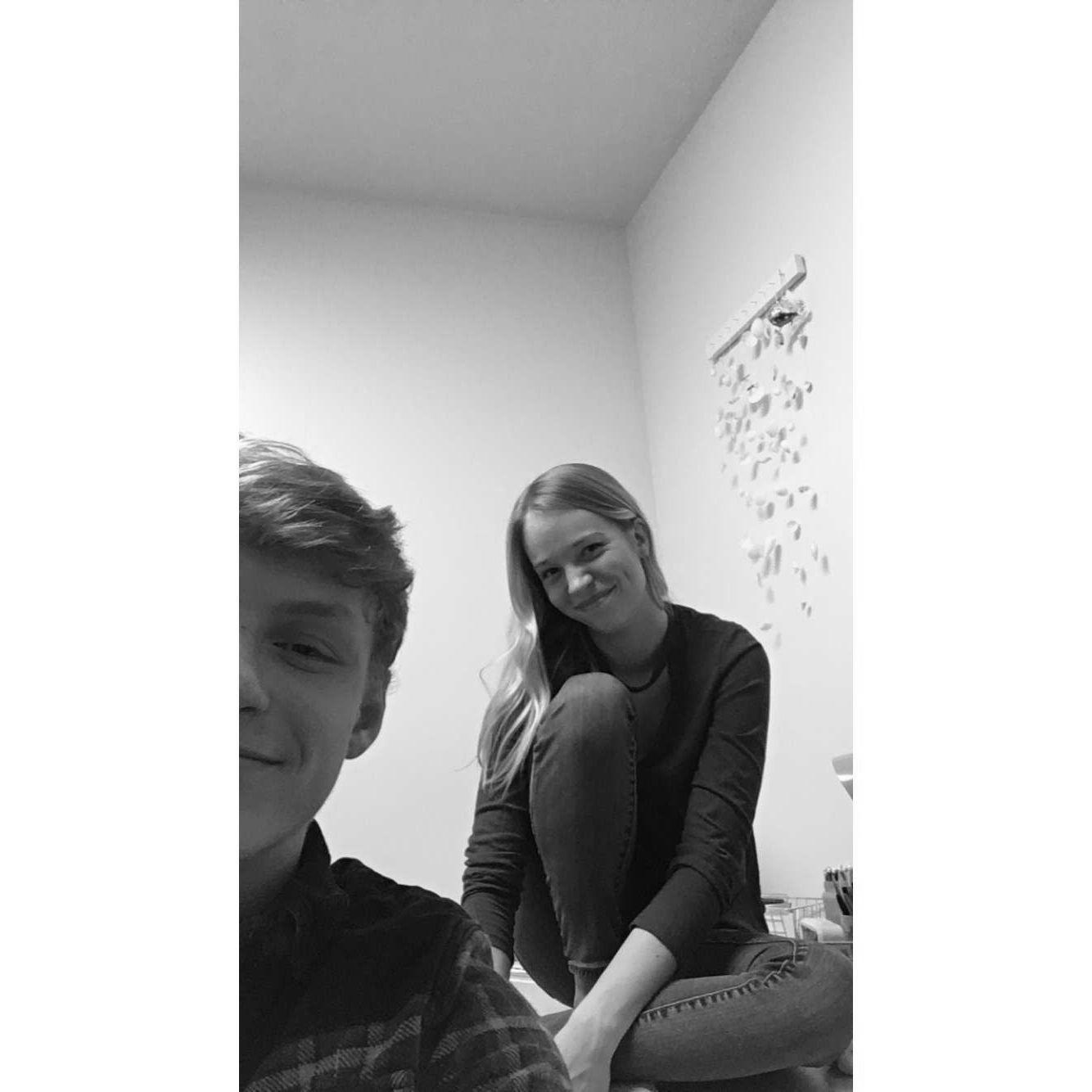 The first picture we ever took together in February 2018