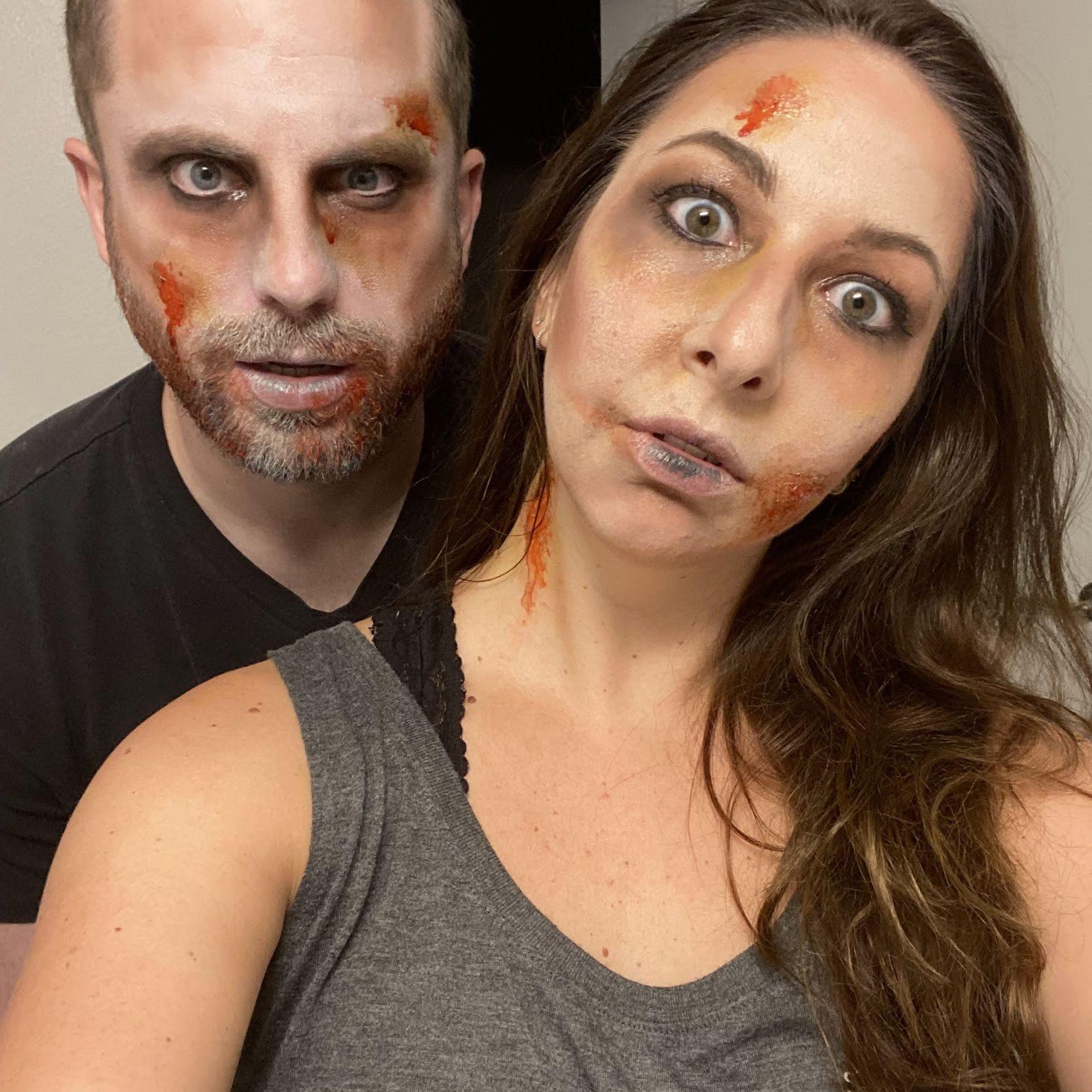 One of our first dates - Going to the Zombie Ball in Balboa for Halloween
