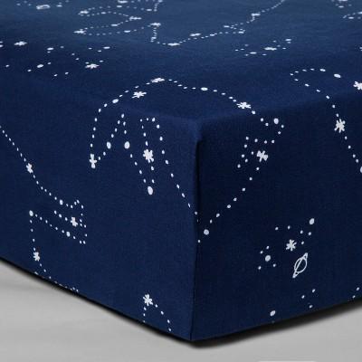 Fitted Crib Sheet Constellation - Cloud Island™ Navy