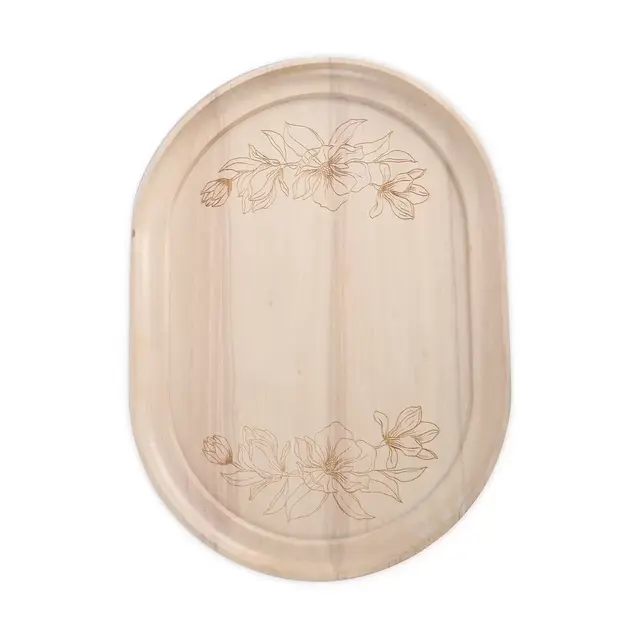 Bee & Willow™ Home Botanical 18.5-Inch Oval Serving Tray