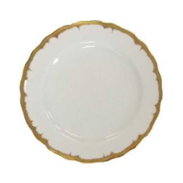Mottahedeh Chelsea Gold Feather Dinner Plate