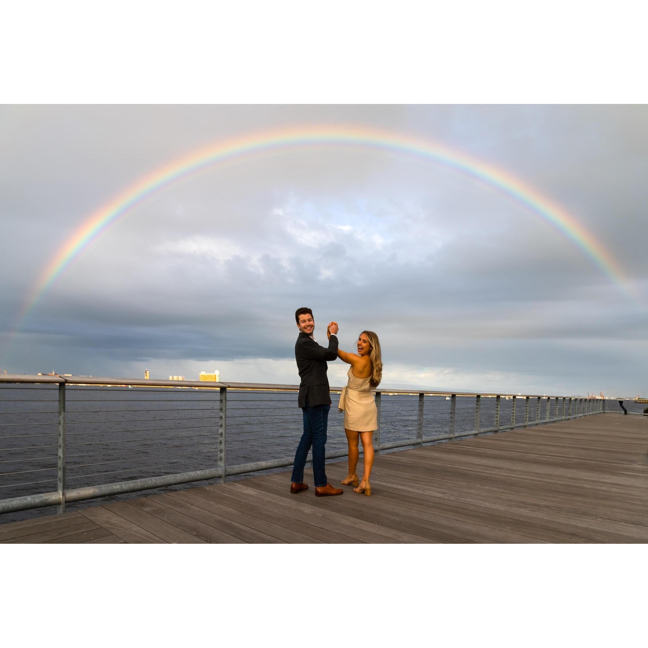 Julia's sister and maid of honor, Emily, captured the moment perfectly!