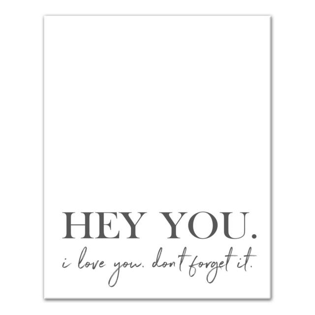 Designs Direct I Love You Don't Forget It Canvas Wall Art