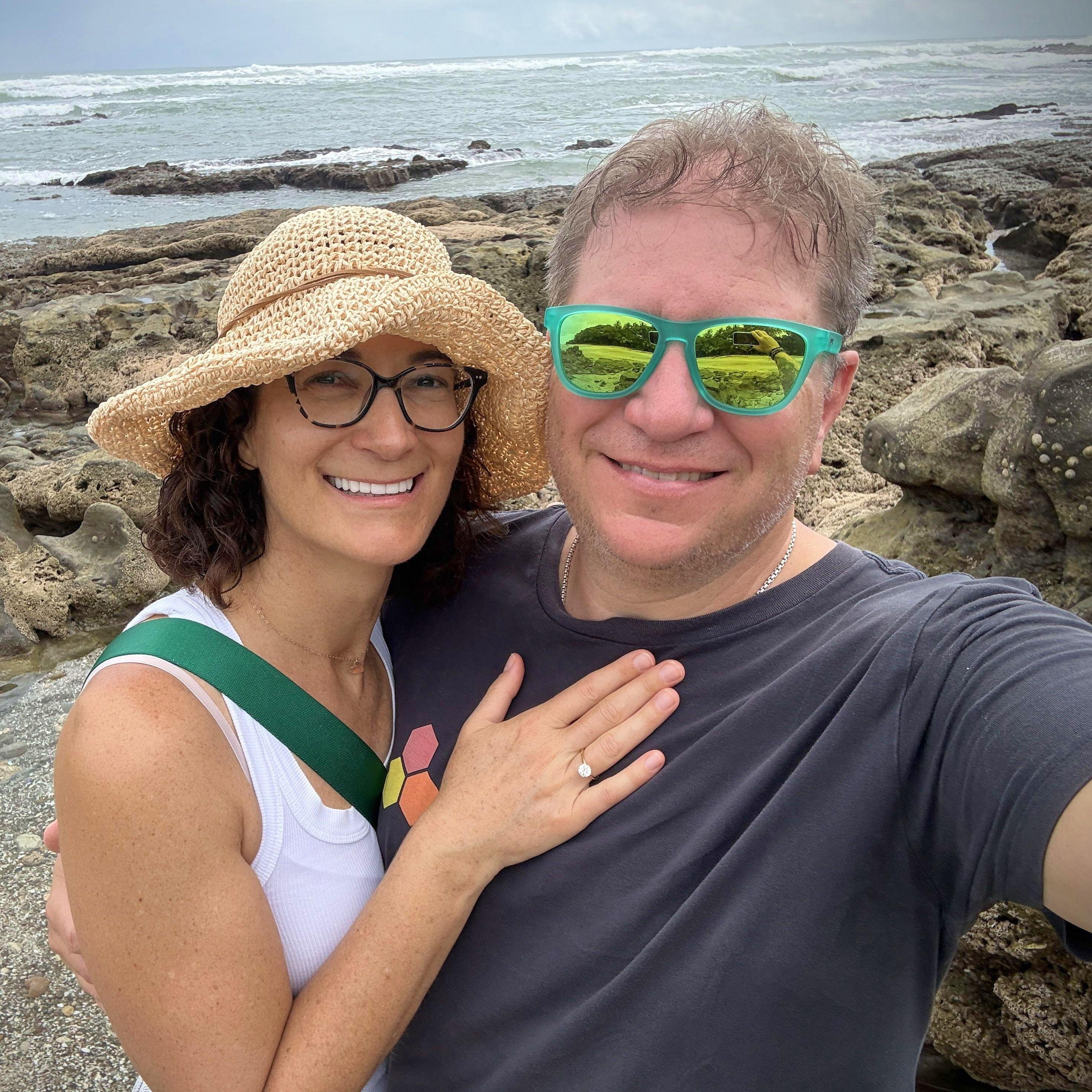One tidal pool, one big promise, one million yeses. Joytrain officially departed. Next stop: forever. 🚂💕💕💕