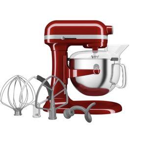 Red KitchenAid 6 Quart Bowl-Lift Stand Mixer with Attachments and Pouring Shield