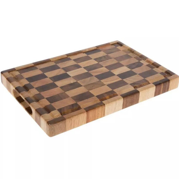 Checkered Acacia Wood Cutting Board | Hobby Lobby | 2546273