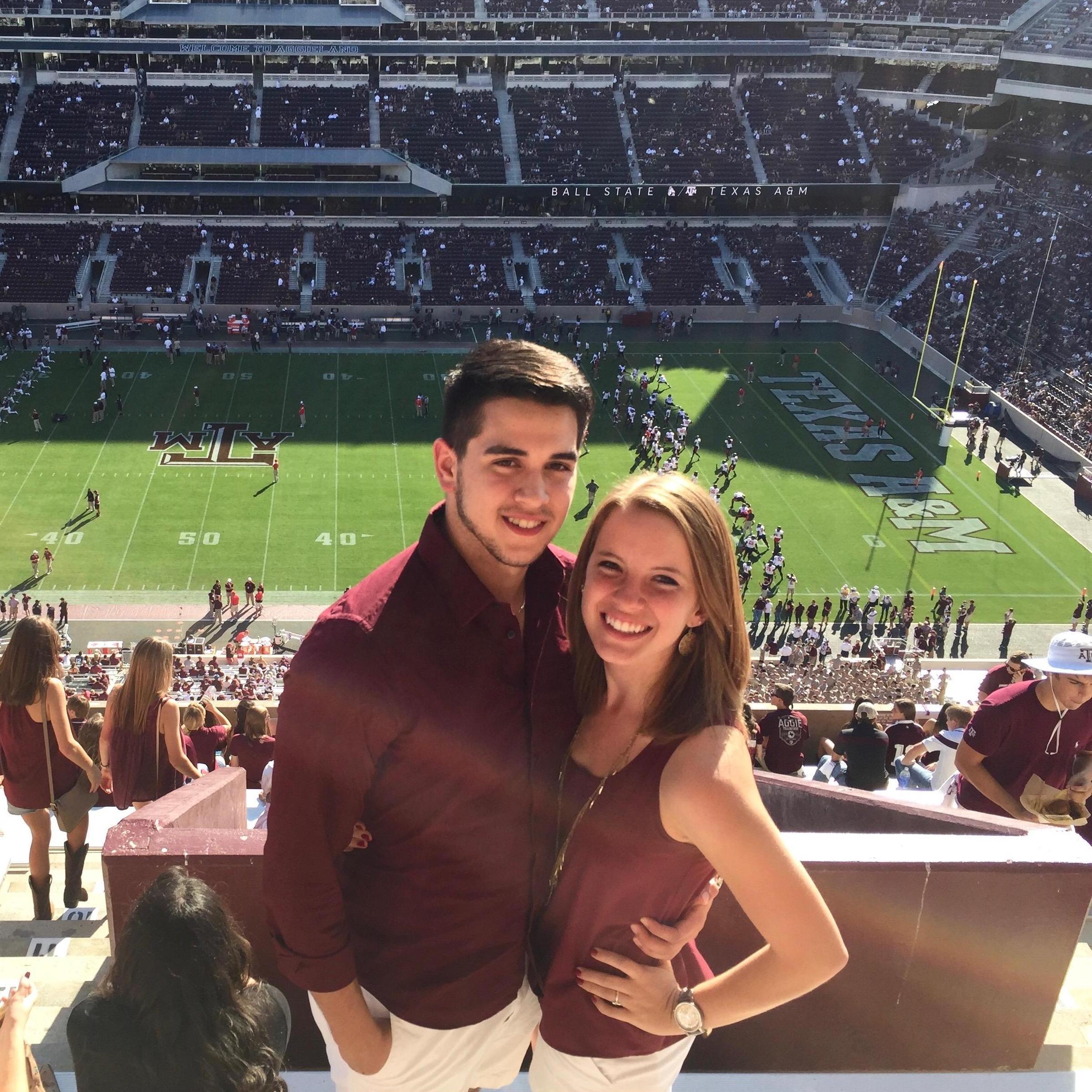 Our first football game
