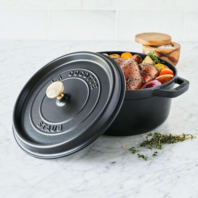 Staub Round Cocotte, 4 qt. (Color: Basil)