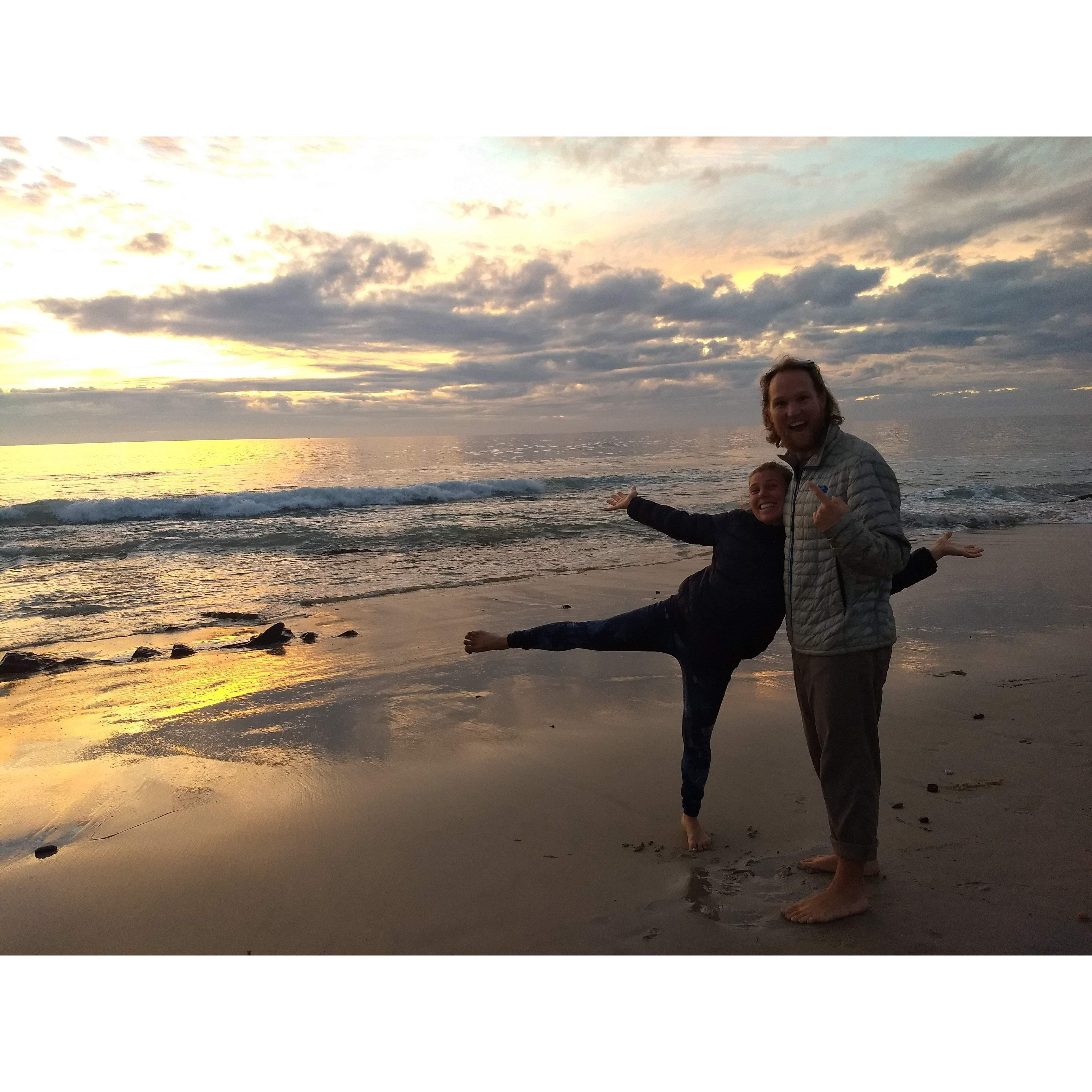 Toes in the sand make us happy