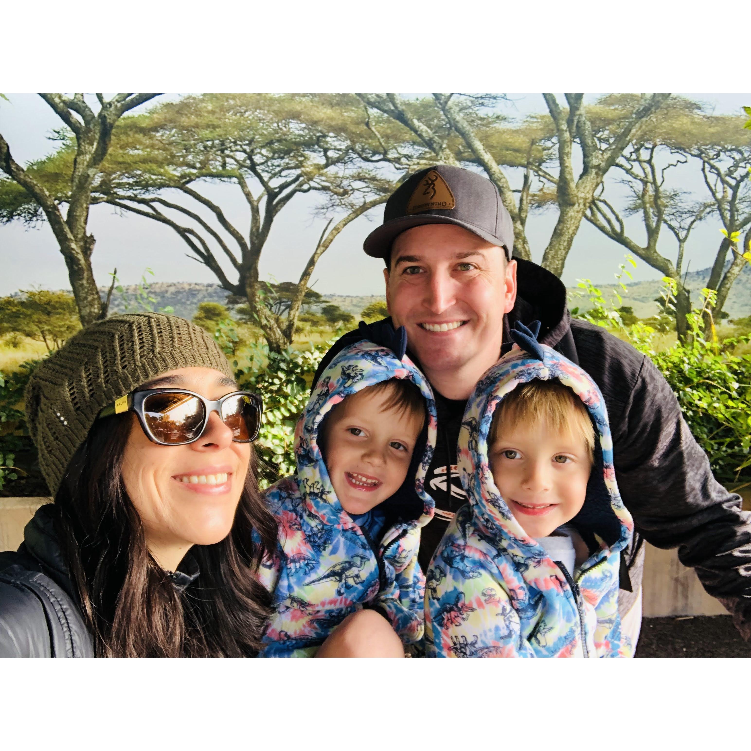 Where: San Diego Zoo 
When: December 4, 2021 
Why: Spending the day with the twins, Michael & John (Andy's nephews)