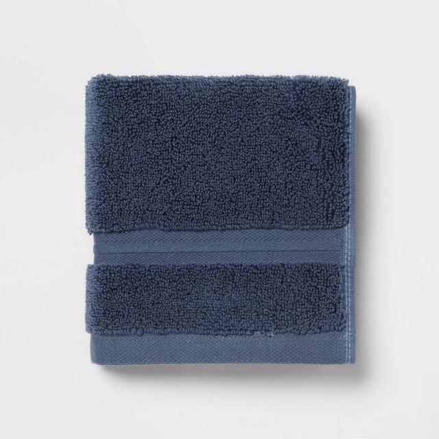 Spa Plush Washcloth Navy - Threshold™