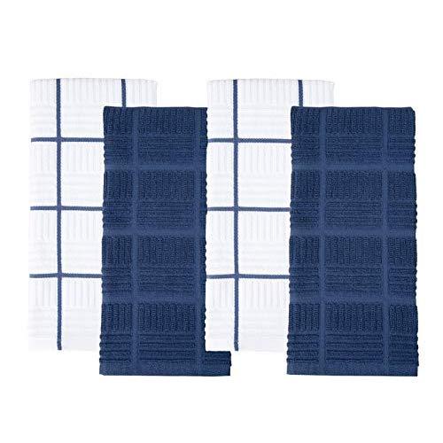 Sticky Toffee Blue Hand Towels Set for Bathroom, Oeko-Tex Terry Cotton,  Soft and Absorbent Hand Towel, 500 GSM, Set of Two, 16 in x 28 in 2 Piece  Hand Towels Blue