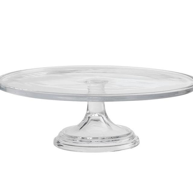 Grace Pressed Glass Cake Stand