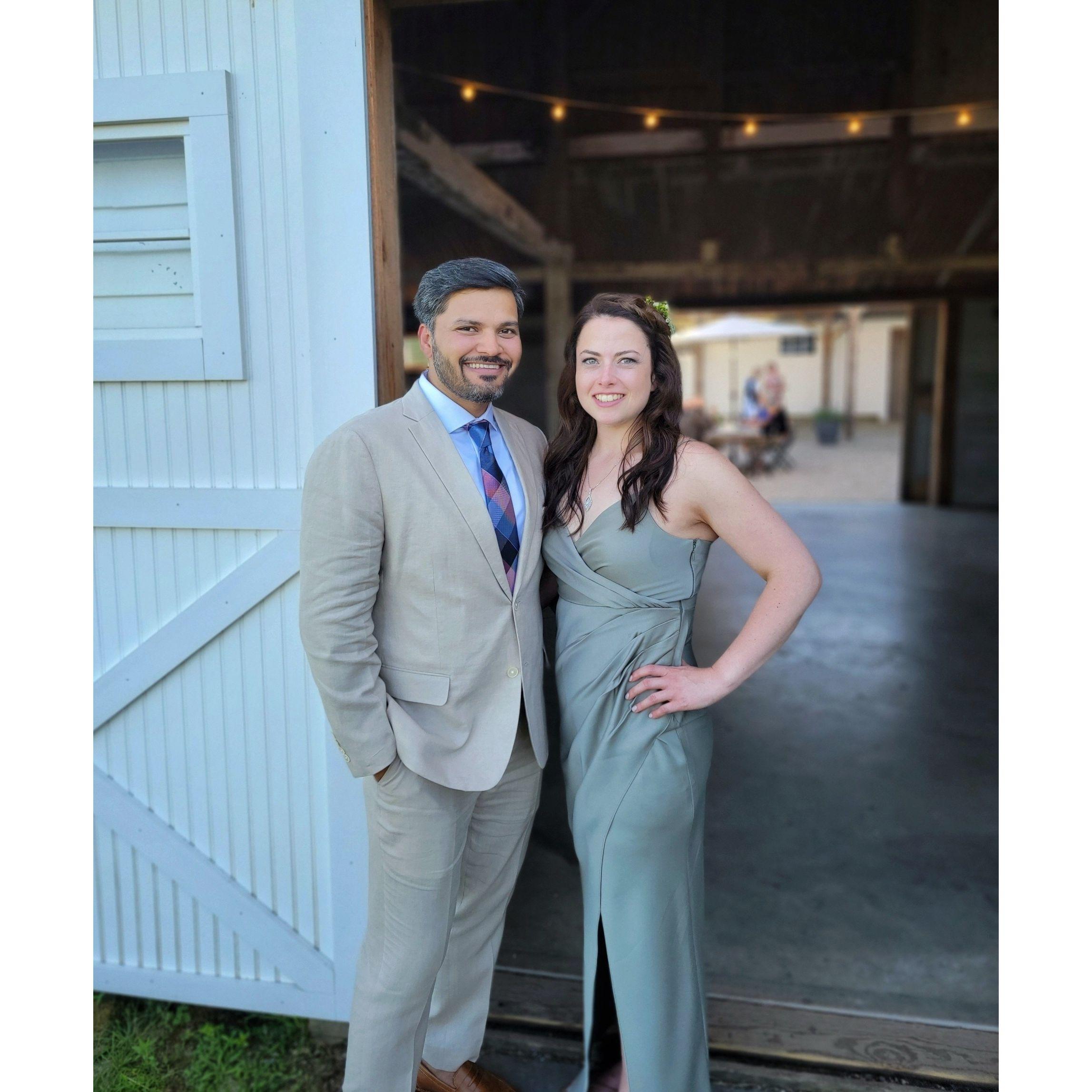 At Evelyn and Rodrigo's wedding