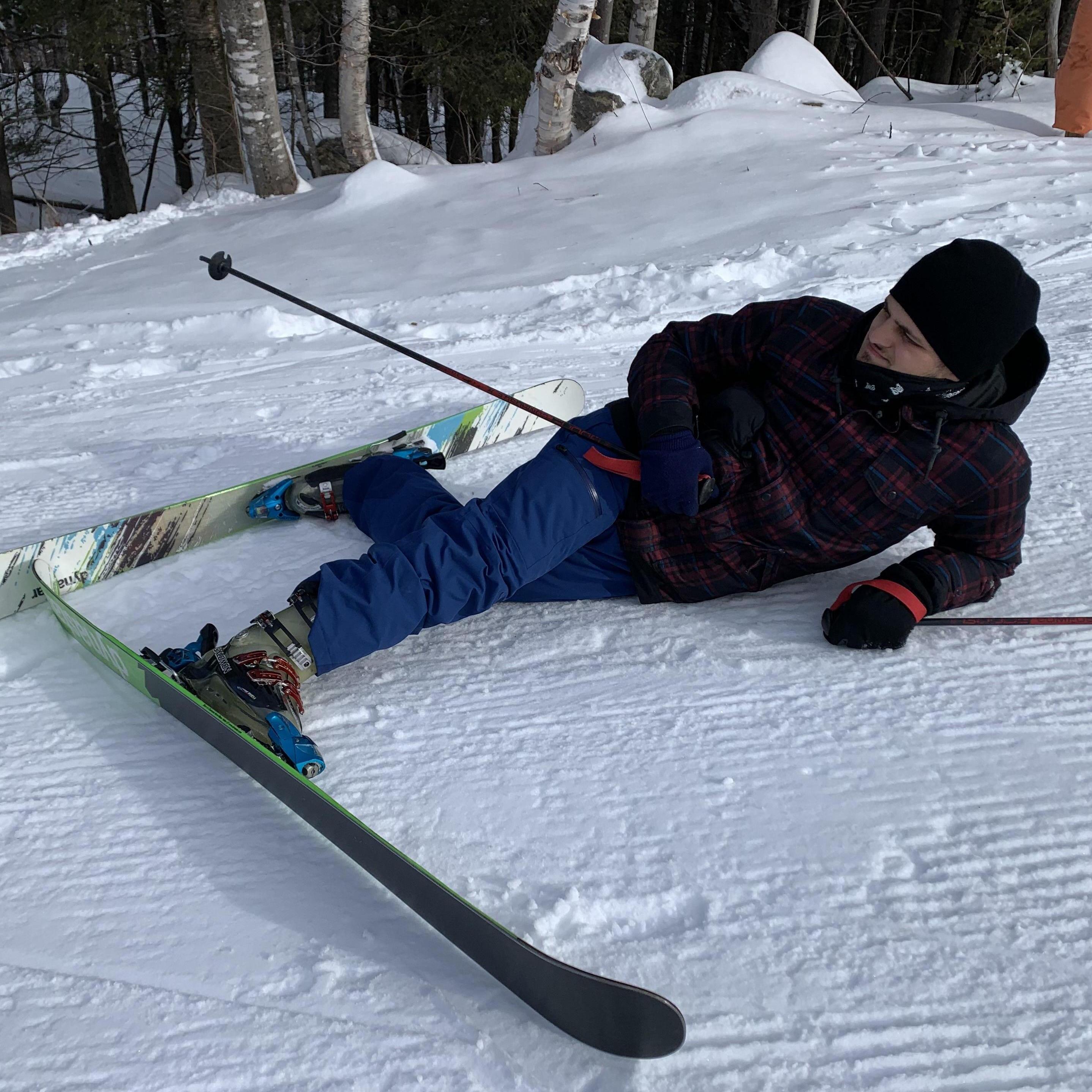 Matt skiing at Sunday River in Maine, January 2020