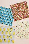 Patterned Beeswax Food Wraps, Set of 4