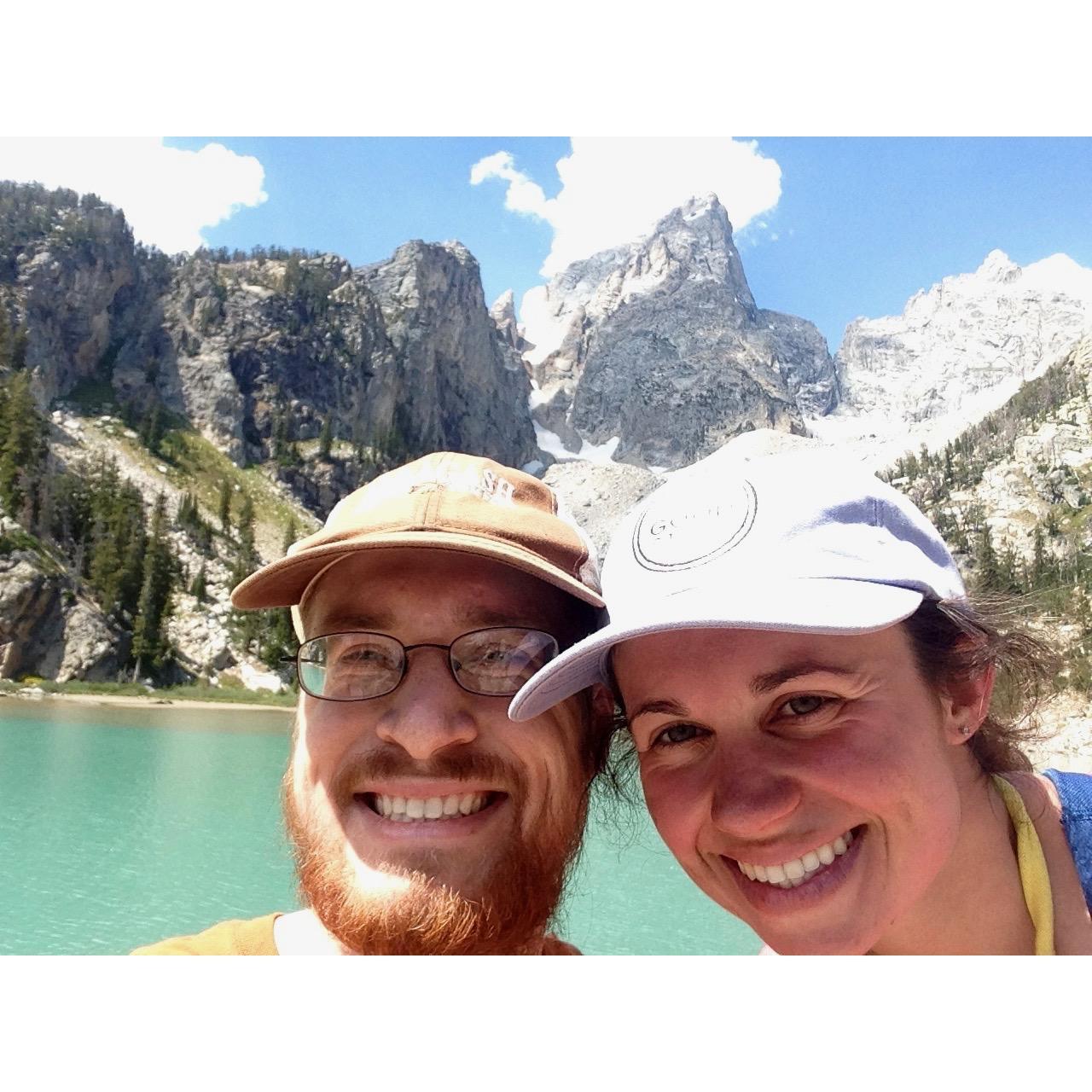 Hiking in Wyoming.