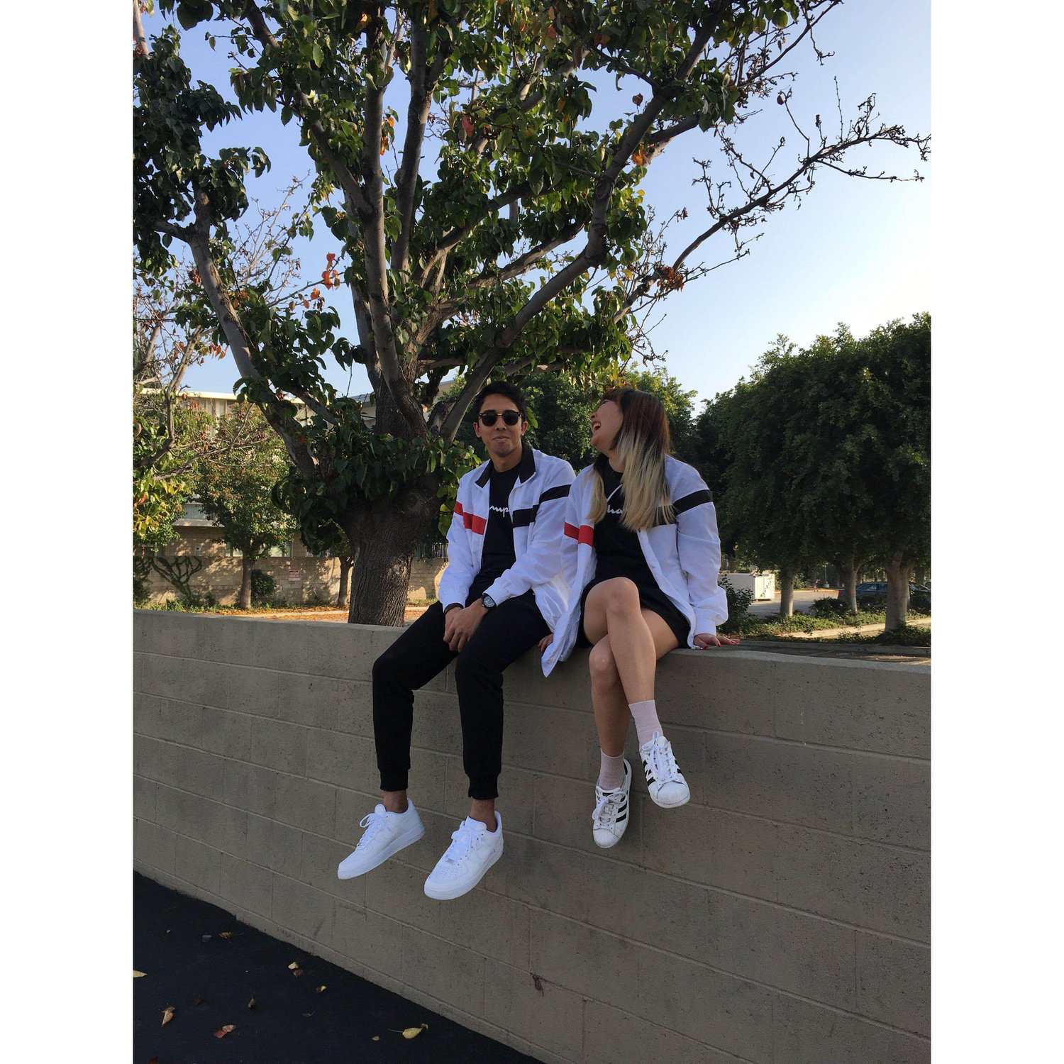 We love making matching fits! This was to celebrate one year together.