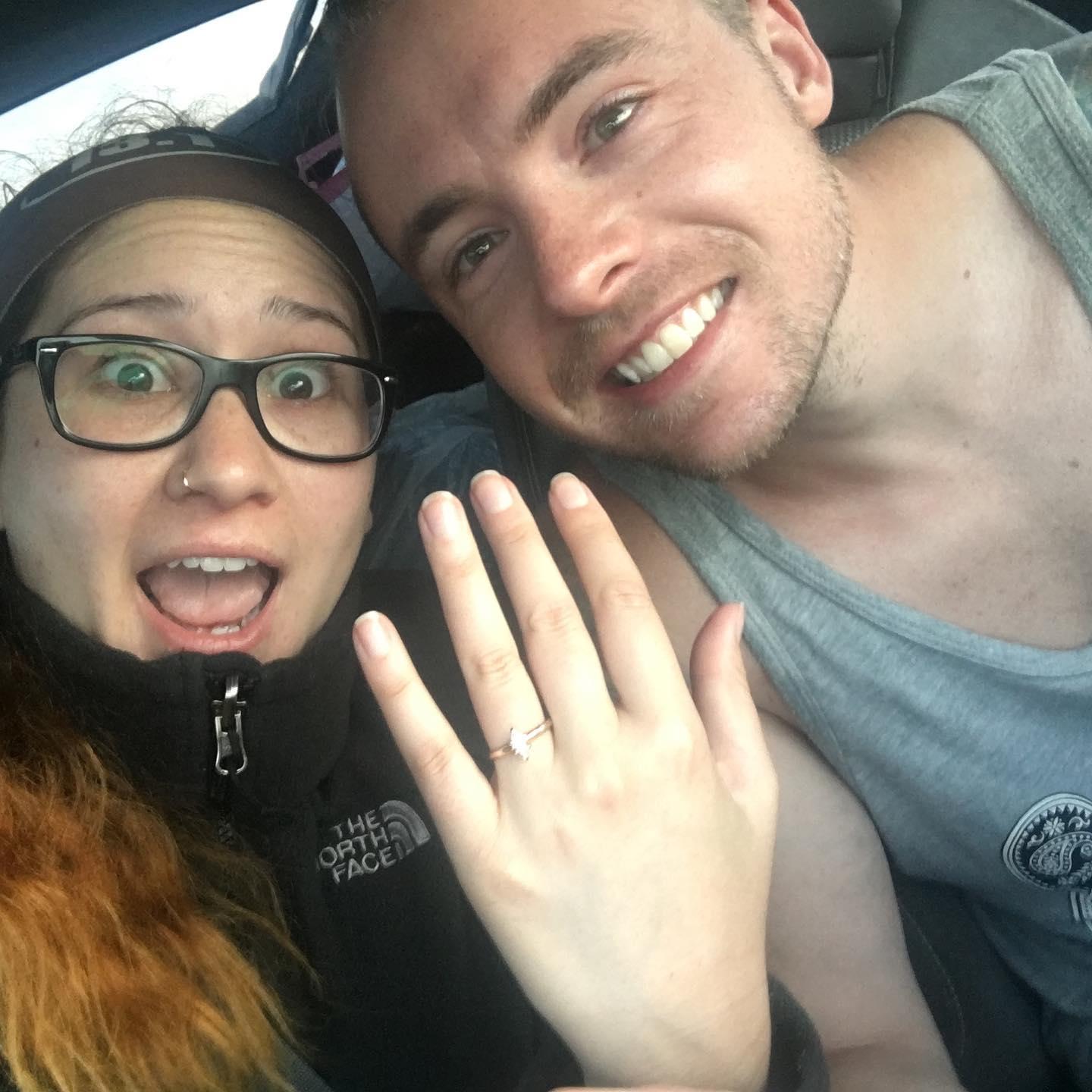 The very very very early morning that Zach asked me to marry him when we were at Badlands National park :)