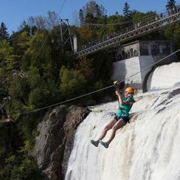 Parc de la Chute Montmorency Zip Line Over the Falls