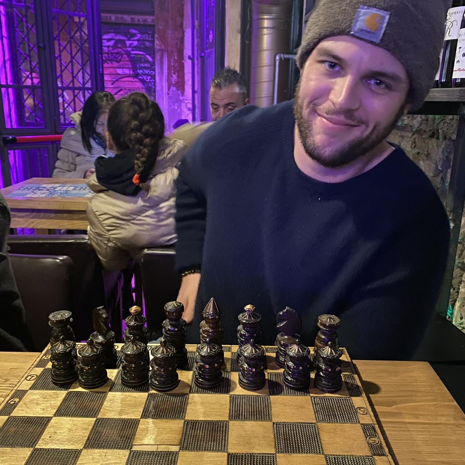 Our chess dates started back when we first met, it was only natural to continue in IT.