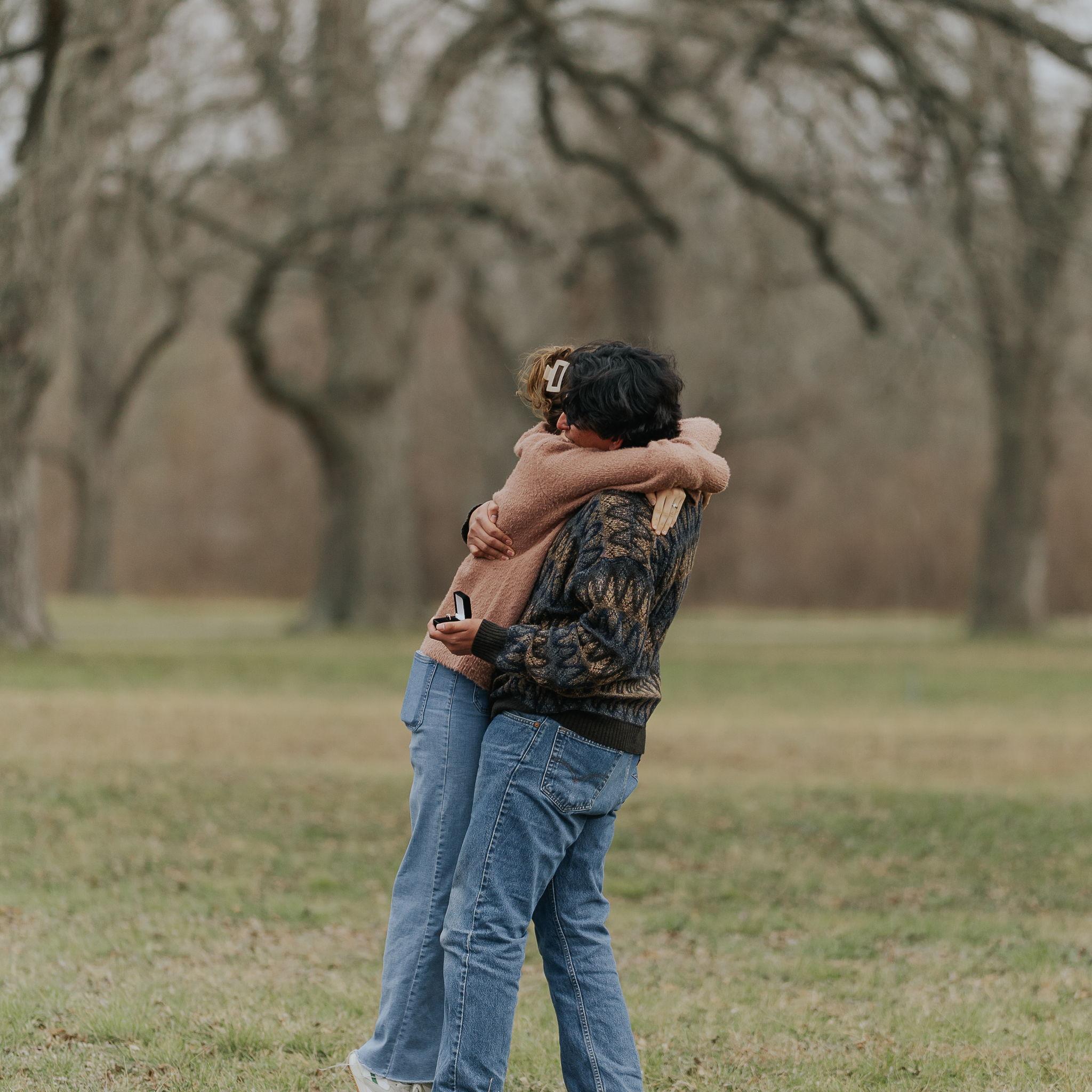 Ray trying not to drop me or the ring, haha!