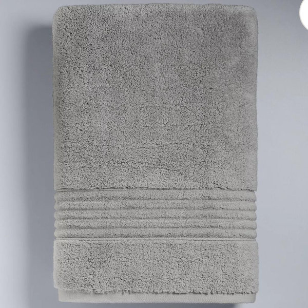 Simply Vera Vera Wang Signature Bath Towel, Bath Sheet, Hand Towel or Washcloth - Silver, BATH TOWEL