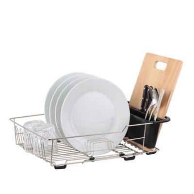 Large Dish Rack in Satin Nickel