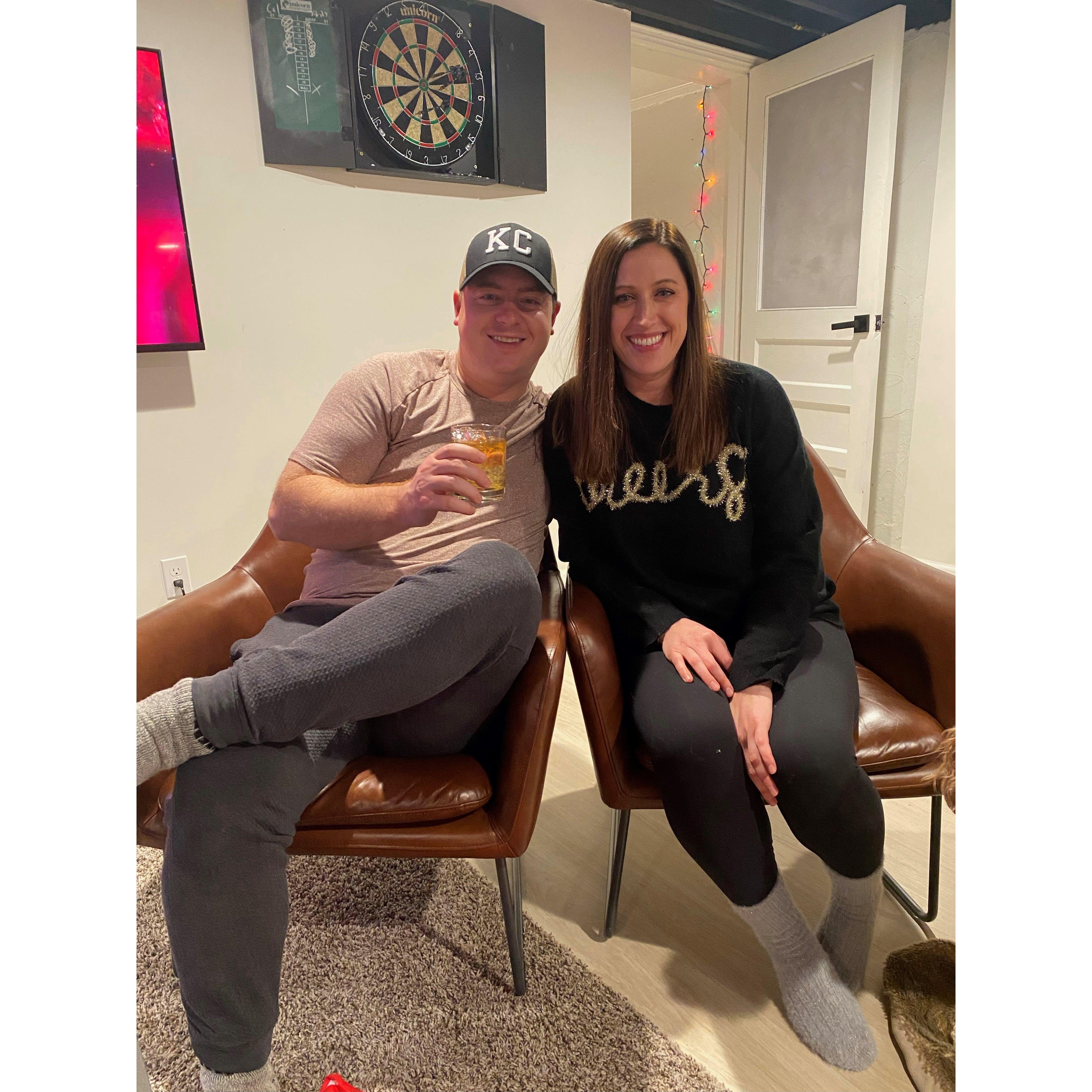 We hosted our first NYE gathering together.