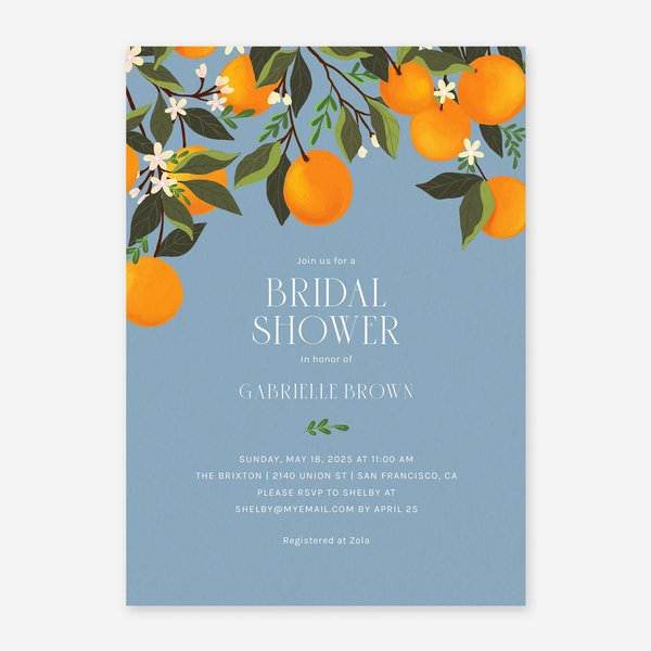 Zola Wedding &amp; Bridal Shower Invitations - Catalonia Portrait