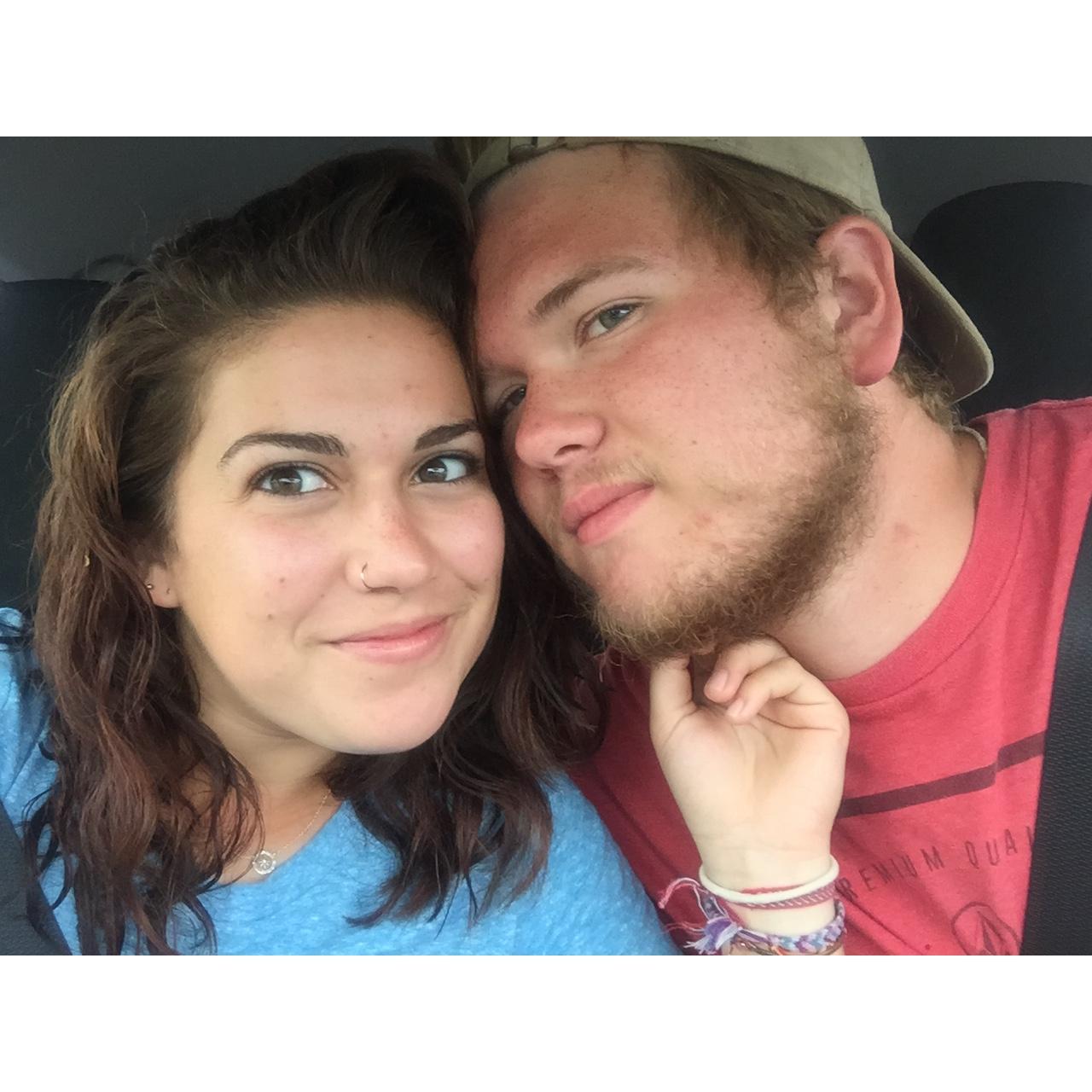 Our first trip together EVER, to Savannah for the weekend after a long summer at camp.