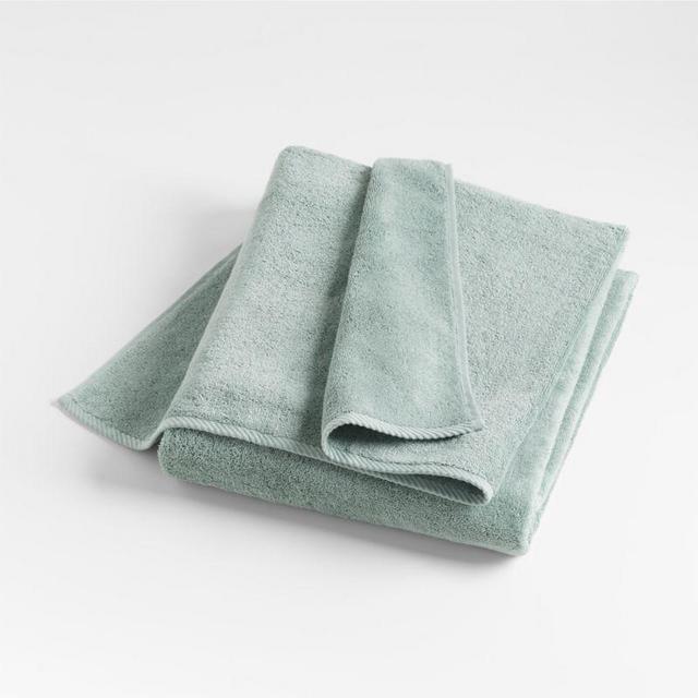 Quick-Dry Iceberg Green Organic Cotton Bath Sheet