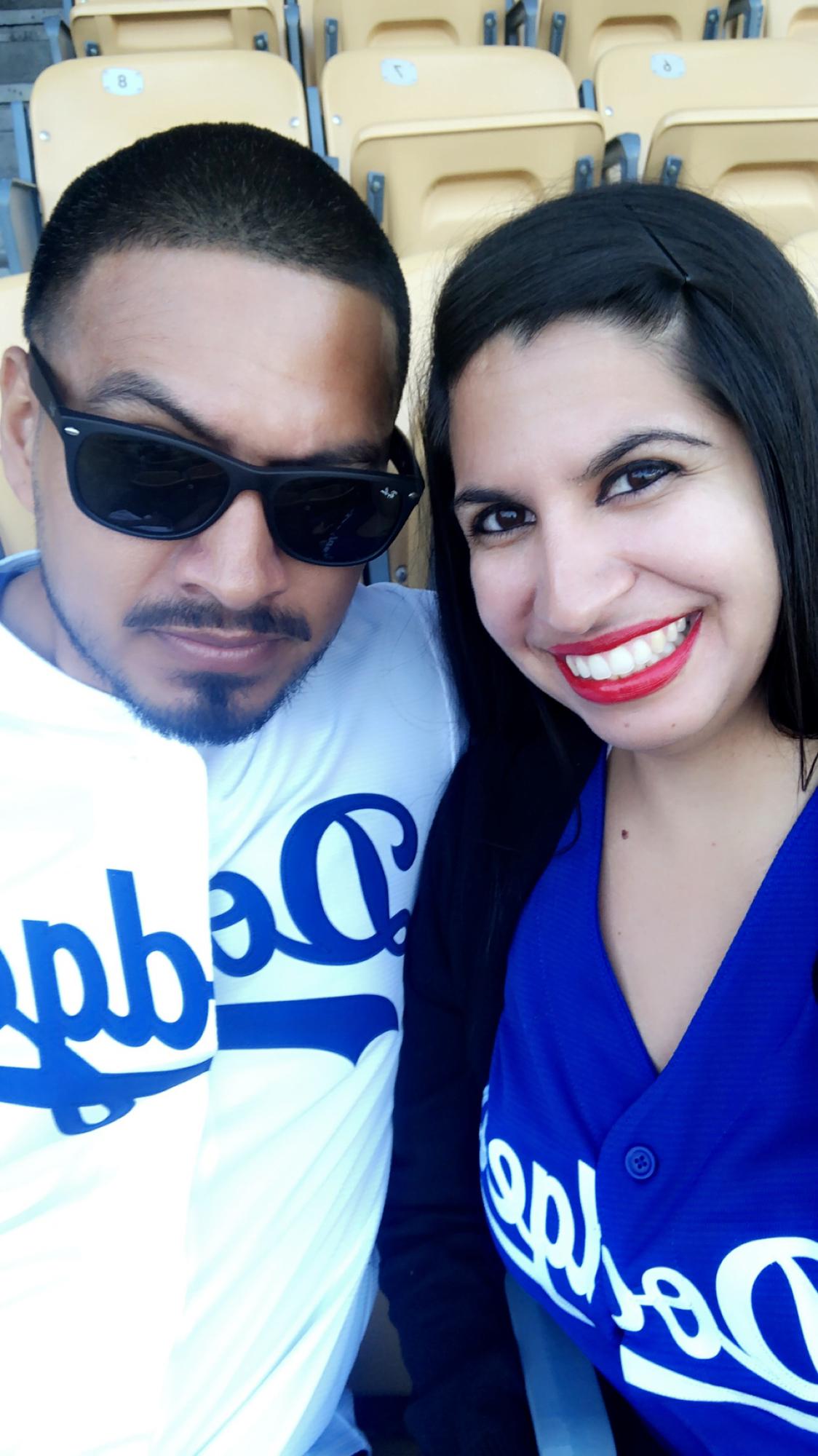We go to a lot of Dodger games (approx. 2019)
