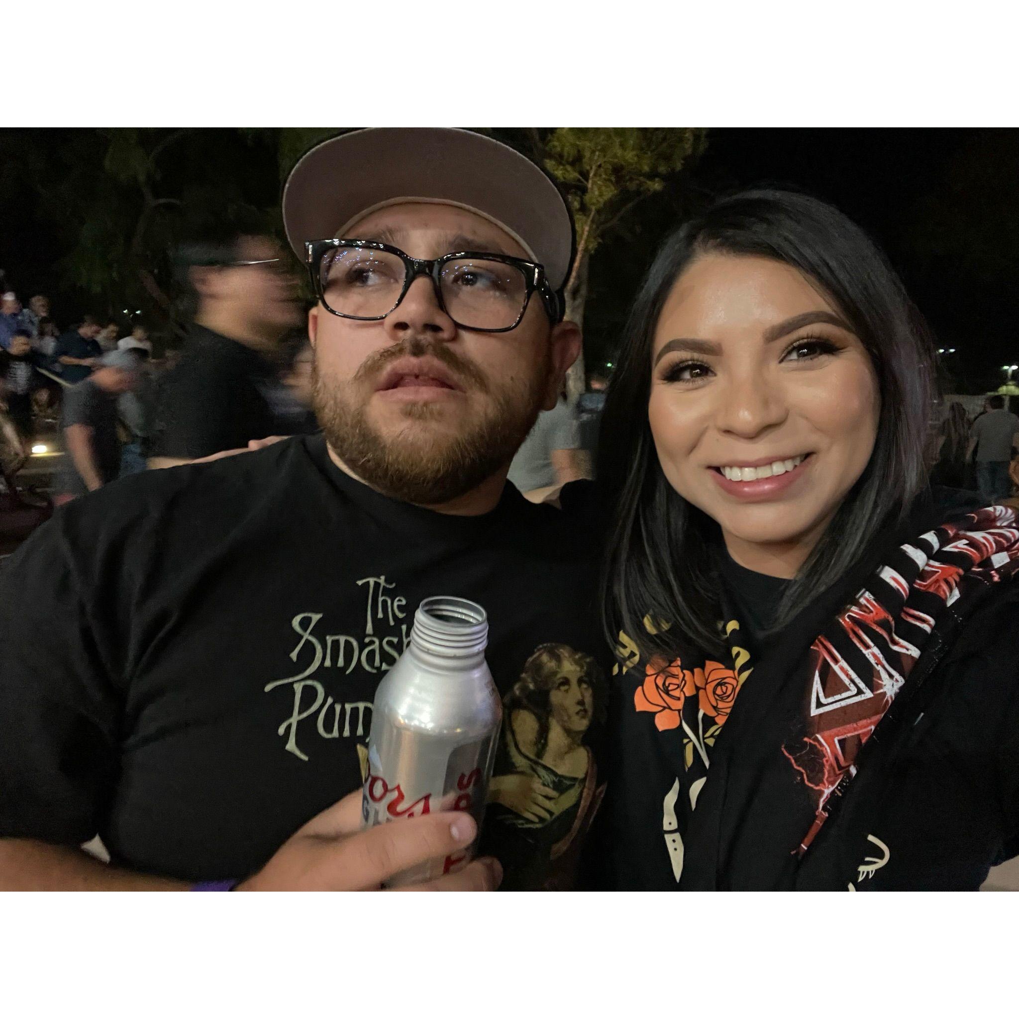 SMASHING PUMPKINS! There was an eclipse that night. Ava Amphitheater  5/15/22