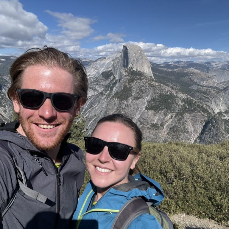 Half dome before we hiked to the top!