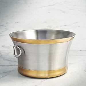 Optima Beverage Tub | Mixed Metal 21"D