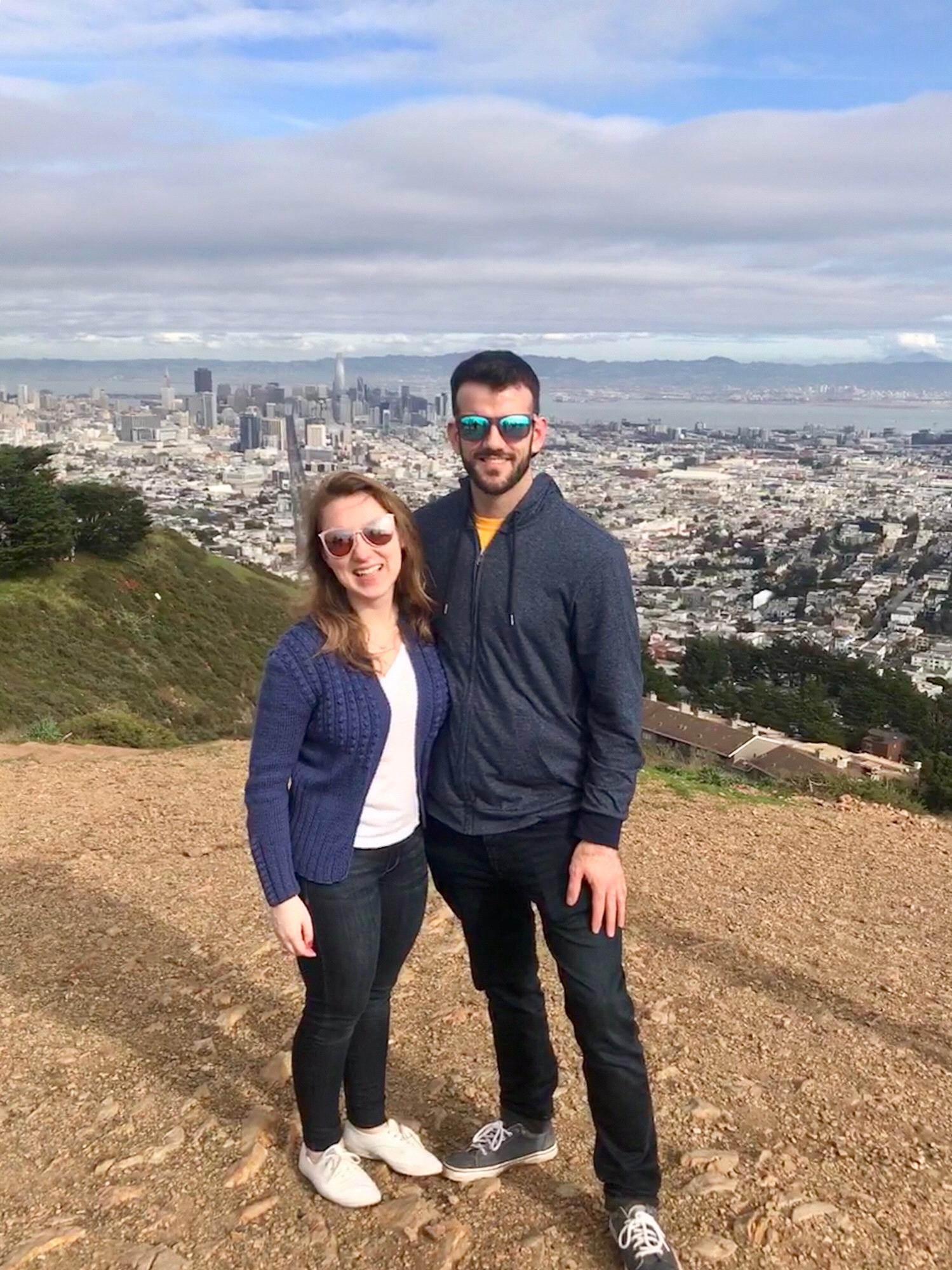 Sarah enjoyed showing Brady around San Francisco when he moved here for her. Even though Brady grew up in the Bay Area, there was lots more to show him since he hadn't spent significant time in SF.