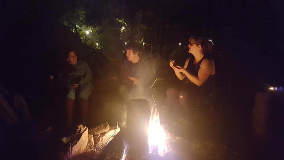 Some of Brandon and my fondest memories involve camp fires and friends.