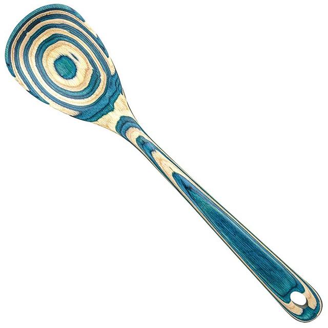 Baltique Mykonos Collection 12-1/2" Wooden Mixing Spoon, Safe for Nonstick