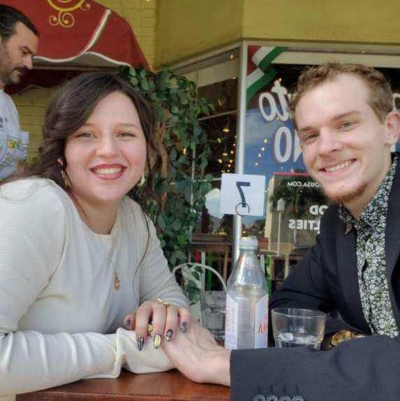 Eating at Meracto before the proposal